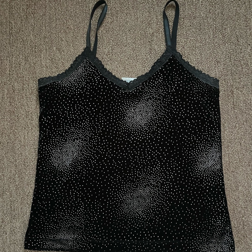 Old Navy Black Beaded Camisole